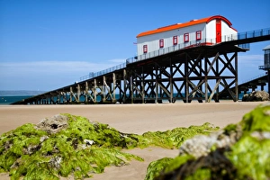 Boat Houses Prints: Boat House, Tenby, Pembrokeshire, Wales, United Kingdom, Europe