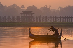 Longest Prints: Boat on Thaungthaman Lake, and U Beins Bridge