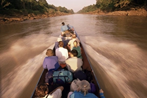 Hurrying Prints: Boat trip, Mulu National Park