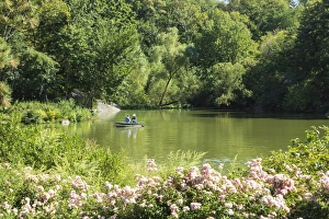 Central Park Prints: Boating on The Lake, Central Park