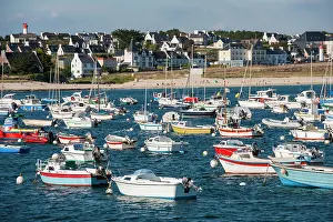 Finistere Prints: Boats at anchor in the marina of Esquibien at Audierne