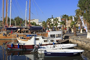 Bodrum Prints: Boats in Bodrum Harbor, Anatolia, Turkey, Asia Minor, Eurasia