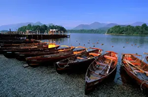 Lake District Prints: Boats on Derwent Water at Keswick, Lake District National Park, Cumbria