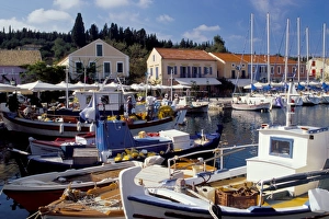 Boats in Fiscardo harbour