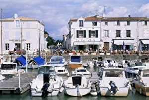 Ile De Re Prints: Boats in harbour, La Flotte, Ile de Re, Poitou Charentes, France, Europe
