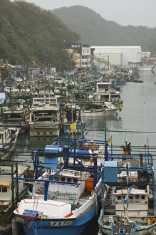 Boats in harbour port