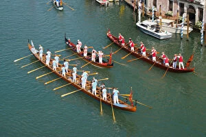 Celebration Gallery: The boats of the historical procession for the historical Regatta on the Grand Canal