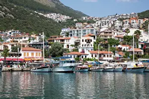 Docked Prints: Boats, Kas Marina, Kas, Antalya, Turkey