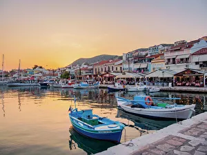 Seacoast Prints: Boats at the Port of Pythagoreio