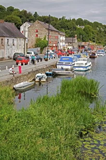 Boats on the River Barrow, Graignamanagh Town, County Carlow, Leins ter