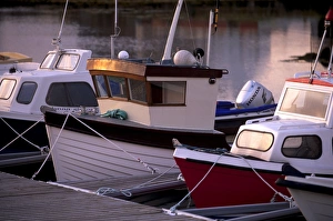 Shetland Island Prints: Boats at Walls