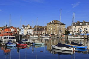 Seaside Town Prints: Boats, Weymouth Harbour, Dorset, England, United Kingdom, Europe