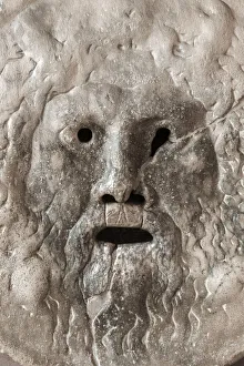 Antiquities Gallery: Bocca della Verita (Mouth of Truth), Santa Maria in Cosmedin Church, Rome, Lazio, Italy