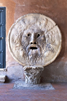 Bocca della Verita, Santa Maria in Cosmedin, Rome, Lazio, Italy, Europe