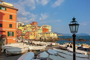 Liguria Prints: Boccadasse, a fishing village on the outskirts of the city of Genoa