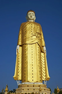 Monywa Prints: Bodhi Tataung, Buddha statue of 129 m high