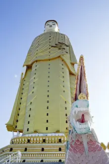 Monywa Prints: Bodhi Tataung Laykyun Sekkya standing Buddha statue, Monywa, Sagaing, Myanmar (Burma)