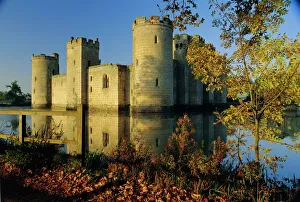 Fall Prints: Bodium Castle, Bodium, East Sussex, England, UK, Europe