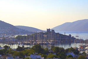 Bodrum Harbour and The Castle of St. Peter, Bodrum, Bodrum Peninsula, Anatolia, Turkey, Asia Minor, Eurasia