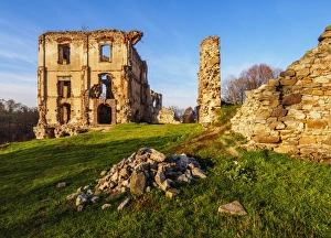 Polish Culture Prints: Bodzentyn Castle, Kielce County, Swietokrzyskie Voivodeship, Poland, Europe