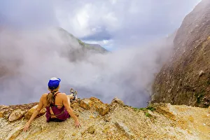 Mid Adults Prints: Boiling Lake Hike, Dominica, Windward Islands, West Indies, Caribbean, Central America