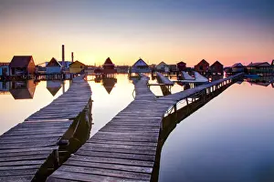 Residence Prints: Bokod Floating Village, Oroszlany, Hungary, Europe