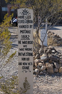 Tomb Stone Prints: Boot Hill Cemetery, Tombstone, Arizona, United States of America, North America