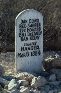Tomb Stones Prints: Boot Hill tombstone, Arizona, United States of America, North America