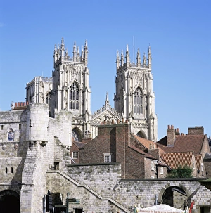 City Gate Prints: Bootham Bar and York Minster, York, Yorkshire, England, United Kingdom, Europe