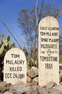 Images Dated 25th March 2009: Boothill Graveyard, Tombstone, Cochise County, Arizona, United States of America