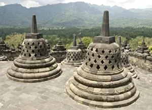 Borobodur Prints: Borobodur Buddhist temple, UNESCO World Heritage Site