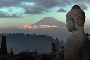 Buddha Prints: Borobudur Buddhist Temple, UNESCO World Heritage Site