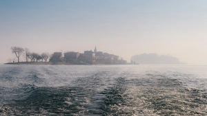 Piedmont Prints: Borromeo Islands in Lake Maggiore, Piedmont, Italian Lakes, Italy, Europe