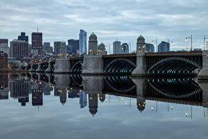 Connections Gallery: Boston Skyline reflected in The Charles River, Boston, Massachusetts, New England