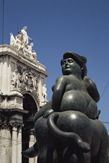Lisbon Prints: Botero sculpture, Lisbon, Portugal, Europe