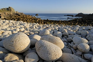 Ushant Prints: Boulder beach, Island of Ushant (Ile d Ouessant), Brittany, France, Europe