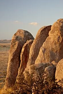 Images Dated 19th November 2009: Boulders at sunset, City of Rocks State Park, New Mexico, United States of America