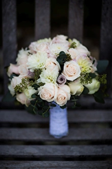 Life Events Prints: Bouquet on bench, United Kingdom, Europe