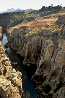 Mpumalanga Prints: Bourkes Luck Potholes, created by river erosion, Blyde River Canyon