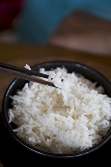 Snack Prints: Bowl of rice, China, Asia