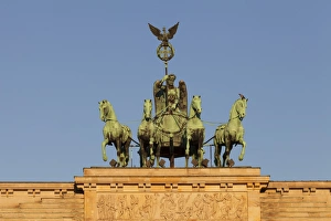 Symbolism Prints: Brandenburg Gate (Brandenburger Tor), Quadriga, Berlin Mitte, Berlin, Germany, Europe