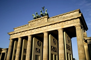 City Gate Prints: Brandenburg Gate at Pariser Platz, Berlin, Germany, Europe