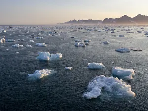 Ice Floe Prints: Brash ice off the east coast of Greenland, Polar Regions
