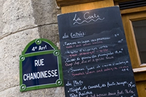 Images Dated 19th June 2008: Brasserie au Bougnat, Rue Chanoinesse, Ile de la Cite, Paris, France, Europe
