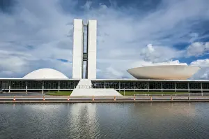 The Brazilian Congress, Brasilia, UNESCO World Heritage Site, Brazil, South America