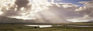 Break in the clouds over Maumturk Mountains