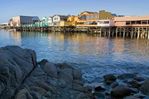 Wharf Prints: Breakwater Cove and Fishermans Wharf, Monterey, California, United States of America