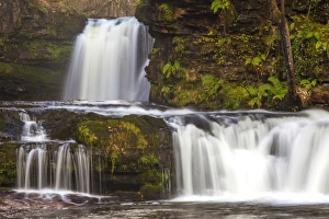 Powys Prints: Brecon Beacons Waterfall, Powys, Wales, United Kingdom, Europe
