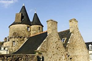 Turrets Prints: Breton manor house, Dinard, Brittany, France, Europe