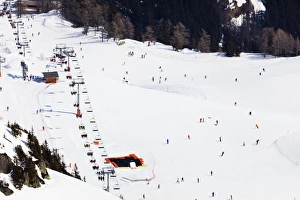 Rhone Alpes Prints: Brevant ski area, Chamonix, Rhone Alpes, Haute Savoie, French Alps, France, Europe
